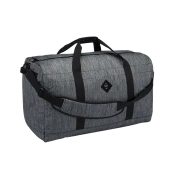 Cestovní taška Revelry – The Around Towner, 72l – žíhaná šedá (Pachuvzdorná a voděodolná cestovní taška Revelry – The Arount Towner s kapacitou 72 litrů, v žíhaně šedém provedení.)