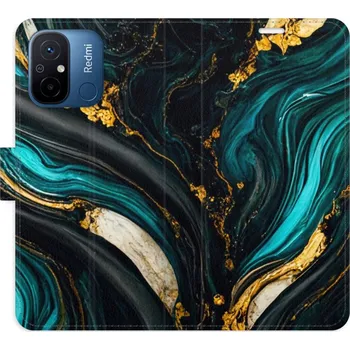 Pouzdro na mobilní telefon Flipové pouzdro iSaprio - Dark Paint - Xiaomi Redmi 12C