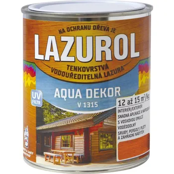 Lak na dřevo Tenkovrstvá lazura LAZUROL AQUA DEKOR V1315 - 4 kg - 0083 višeň