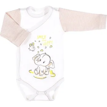 Kojenecký body Ewa Body pro předčasně narozené děti Be happy dl.rukáv vel.48