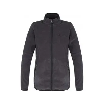 Dámská mikina Hannah SIANA anthracite stripe 40; Černá mikina + DÁREK DLE VÝBĚRU!