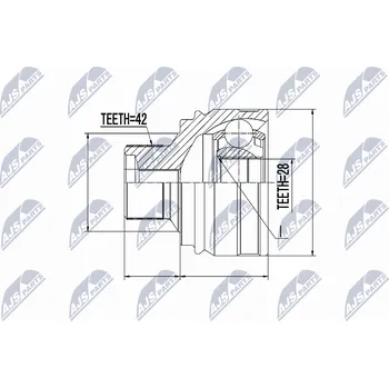 Sada kloubů, hnací hřídel NTY NPZ-AU-054