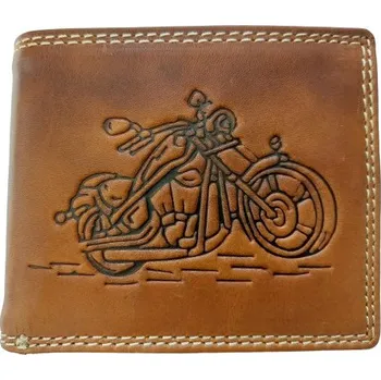Peněženka Kožená peněženka MOTORKA TAN TILLBERG