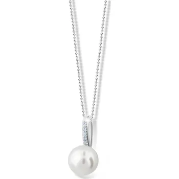 Přívěsek Dámský přívěsek bílé zlato 585 perly perlový 53P-3166B