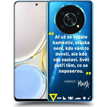 Pouzdro na mobilní telefon Picasee silikonový průhledný obal pro Honor Magic4 Lite 5G - Kazma - SVĚT PATŘÍ TĚM, CO SE NEPOSEROU