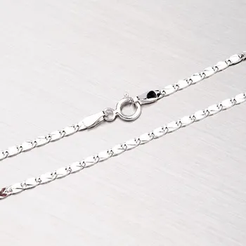 Šperk Dámský řetízek bílé zlato 585 gravírováním 45-1244 délka 42 cm