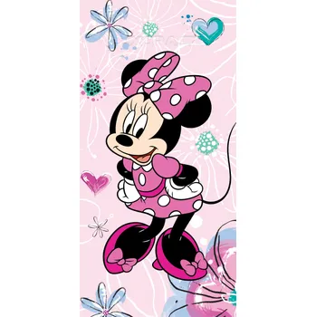 Osuška Minnie květiny - 70 x 140 cm