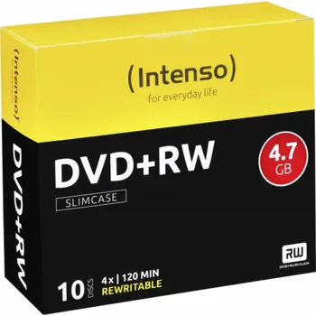 DVD film INTENSO DVD+RW Slim Case 4,7GB 10ks