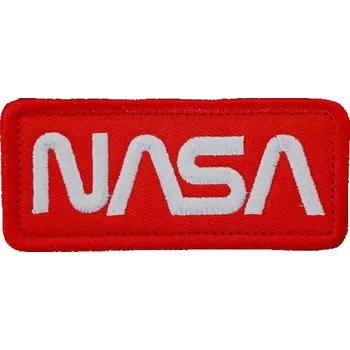 Nášivka Nášivka NASA bílá/červený podklad