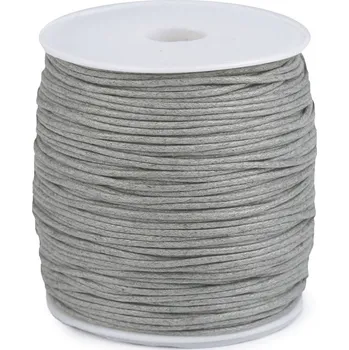 Příze Šňůra bavlněná Ø1,8 mm voskovaná, barva 31 šedá