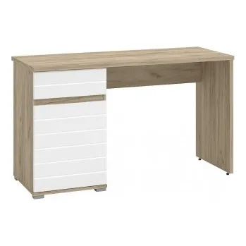 Psací stůl Studentský stůl Guru - dub šedý/bílá