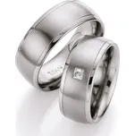 Snubní prsteny titan přírodní diamant 0.030 ct briliantem T712B