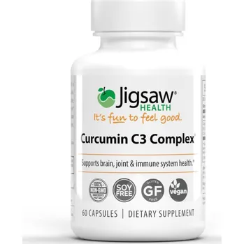 Jigsaw Health | Kurkuma C3 Komplex tři nejúčinnější kurkuminoidy pro lepší vstřebatelnost - 60 ks