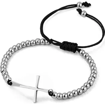 Náramek Náramek ocel křížem MNCBR14-612-A délka 23 cm