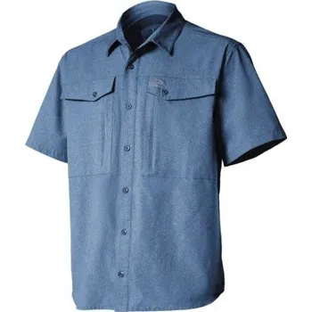 Pánská košile Košile Zulo II Geoff Anderson krátký rukáv - modrá XXXL