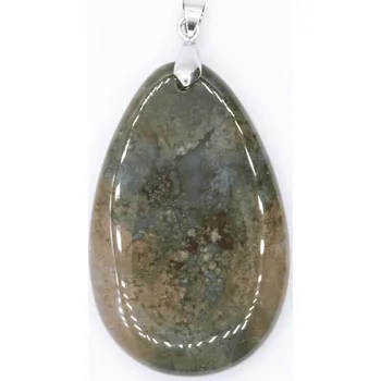 Milujeme Kameny Achát mechový - tromlovaný kámen - přívěsek MCHP4 367339