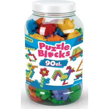 Puzzle Wader Puzzle kostky sklenice 90 ks