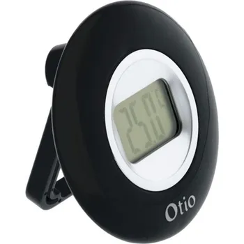 Domácí teploměr Otio Digitální teploměr Otio, průměr 77mm, černý