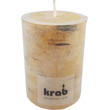 Svíčka Svíčka válec Bříza 60x80 mm - rustikální