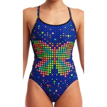 Dámské plavky FUNKITA B-Fly Girls Diamond Back One velikost: 176