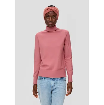s.Oliver dámský svetr s rolákovým límcem růžový Velikost: 42