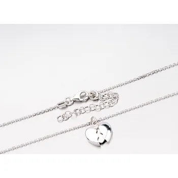 Náhrdelník Dámský náhrdelník stříbro 925 srdce XKXC-5003 délka 45 cm
