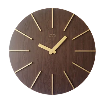 Hodiny JVD Obrovské designové dřevěné nástěnné hodiny průměr 70cm JVD HC702.1 (hodiny o průměru 700mm)