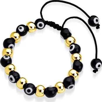 Náramek Náramek ocel korálkový MNCBR14-660-B délka 18 cm