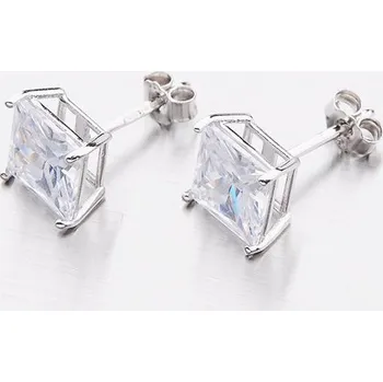 Náušnice Dámské náušnice stříbro 925 zirkon s hranatým E1801102-1905-SLX