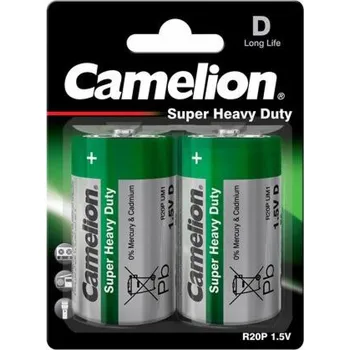 Článková baterie CAMELION Batérie SUPER HD zink-chlorid D 2ks R20 1
