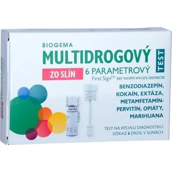 Diagnostický test BIOGEMA Multidrogový test ze slin 6-parametrový, 1 kus