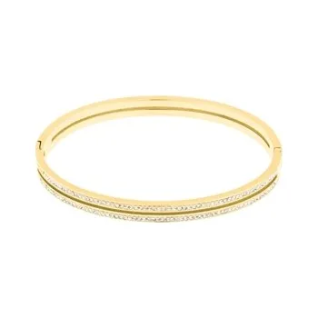 Náramek Náramek z chirurgické oceli s čirými zirkony SSSB0058XI8GOXL