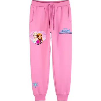 Růžové tepláky Frozen Heart Velikost: 128 - 7/8let