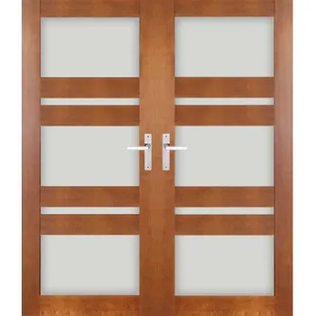 Interiérové dveře ArchoD Dvoukřídlé dřevěné dveře dýhované z borovice Riviera