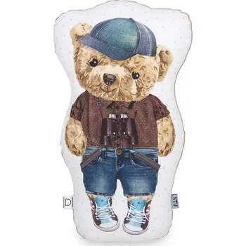 Polštář Ceba Baby Dětský polštář 50 cm fototisk Fluffy Puffy Stu hnědá