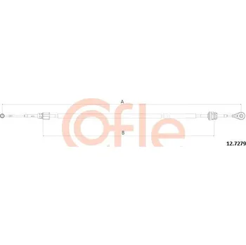 COFLE Tažné lanko, ruční převodovka 127279