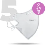Nanolab Český bezpečný nano respirátor FFP2 dámský bílý 5 ks