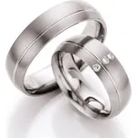 Snubní prsteny titan přírodní diamant 0.030 ct T710B