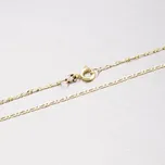 Řetízek žluté zlato 585 Figaro 45-1107 délka 65 cm