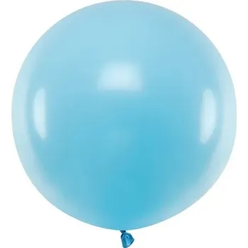 PartyDeco Kulatý latexový balón - světle modrý 60 cm