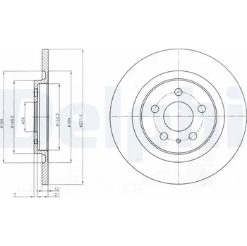 Brzdový kotouč Brzdový kotouč DELPHI BG3741