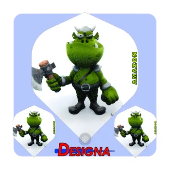 Příslušenství pro šipky DESIGNA LETKY AMAZON 3D LIFE OGRE F1605