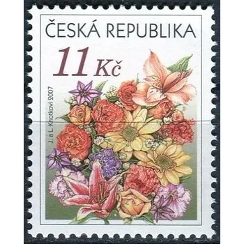 Poštovní známka Česká pošta (2007) č. 511 ** - Česká republika - Gratulační kytice