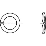 PROFISTYL DIN 128A Podložka pružná prohnutá, forma A pozink mech. Varianta: DIN 128A Podložka pružná prohnutá, forma A mech. ZN (30,5x48,2mm) M30