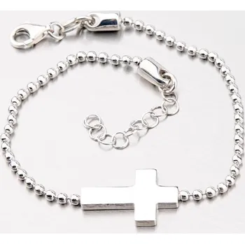 Náramek Náramek stříbro 925 s křížkem B1604183-1264-SLX délka 21 cm