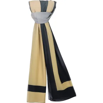 Šátek Dámský šátek 90 x 175 cm Two-tone 23-06 žlutý