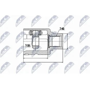 Sada kloubů, hnací hřídel NTY NPW-VW-027