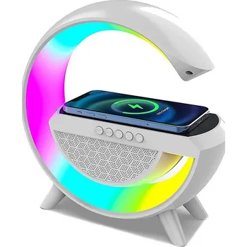 Bluetooth reproduktor Bluetooth reproduktor BT-2301 s LED lampou a bezdrátová nabíječka 