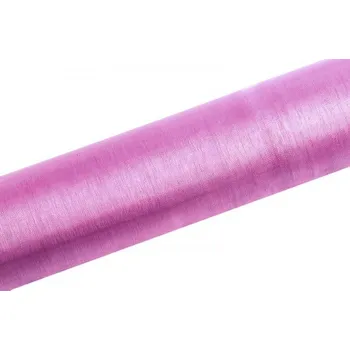 Svatební dekorace Dekorativní organza (0,16 m) - růžová