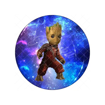 Jedlá dekorace na dort STRÁŽCI GALAXIE Groot, VARIANTA Jedlý papír 1765